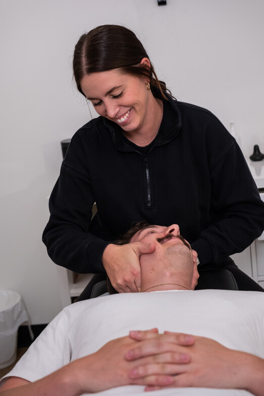 Chiropractic adjustment in Red Deer